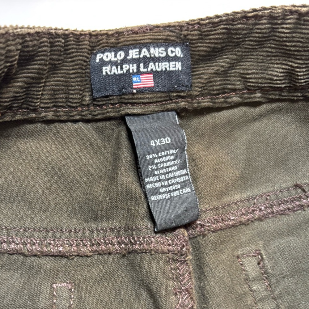 Ralph Lauren Polo Jeans co women’s corduroy brown pants size 4 - Picture 5 of 7